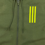 Adidas Sportswear Overlay Full Zip Track Top Hoodie Mens Medium Green Athletic Sweater