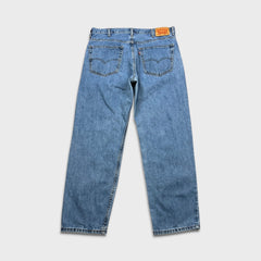 Levi's 550 Jeans Mens 38x32 Blue Relaxed Straight Fit Light Wash Baggy Denim Pants