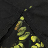 Vintage 90s Sun Flower T Shirt Mens XL Black USA Painted Faded Single Stitch Tee