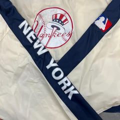 Vintage 90s New York Yankees Pro Player Jacket Mens XL White MLB Windbreaker