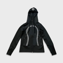Lululemon In Stride Jacket Womens Size 4 Black Full Zip Sportswear Athletic