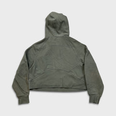 Lululemon Scuba Oversized 1/2 Zip Hoodie Womens Medium Green Hooded Sweater