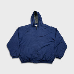 Vintage 90s Reebok Jacket Mens XL Blue Full Zip Outdoor Hooded Coat