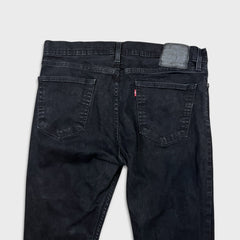 Levi's 511 Jeans Mens 36x32 Black Slim Fit Mid Rise Dark Wash Stretch Denim Pants