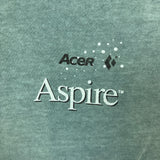 Vintage 90s Acer Aspire PC T Shirt Mens Large Green Oneita Single Stitch Promo Tee