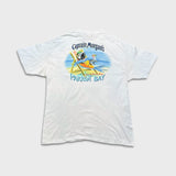 Vintage Y2K Captain Morgan Rum T Shirt Mens XL White Taste The Tropics Double Sided Tee