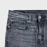 Levi's 514 Jeans Men 31x32 Black Slim Straight Fit Dark Wash Stretch Faded Denim Pants