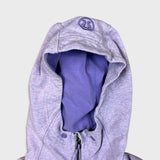 Lululemon Scuba Hoodie Womens Medium Purple Light Cotton Full Zip Sports Sweater