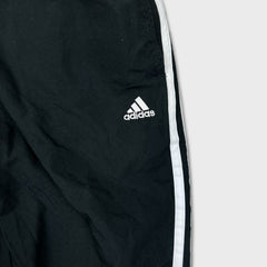 Adidas Track Pants Mens Small Black Essentials 3 Stripes Trefoil Athletic Jogger