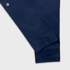 Lululemon Still Pant Womens Size 8 Blue Mid Rise Yoga Pilates Leggings