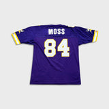 Vintage 90s Randy Moss Minnesota Vikings Champion Jersey #84 Mens XL Purple NFL Football