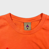 Nike ACG T Shirt Mens Large Orange Sportswear Embroidered Logo Short Sleeve Tee