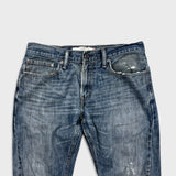 Vintage Y2K Levi's 514 Jeans Mens 32x30 Blue Slim Straight Fit Distressed Dark Wash Faded Pants