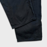 Carhartt B11 Pants Mens 34x32 Black Loose Straight Washed Duck Dungaree Workwear