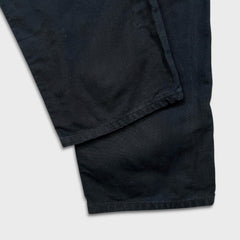 Carhartt B11 Pants Mens 34x32 Black Loose Straight Washed Duck Dungaree Workwear