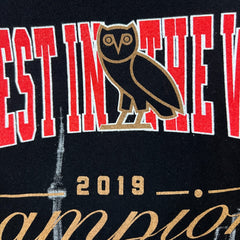 October's Very Own x Raptors The Best In the World Championship T Shirt Mens XL Black NBA Tee