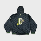 Vintage 90s Pro Player University of Oregon Donald Duck Jacket Mens Large NCAA Football Reversible