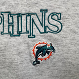 Vintage 90s Miami Dolphins Sweatshirt Mens XL Gray NFL Football Pullover Crewneck