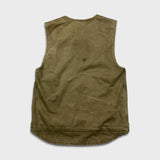Vintage 90s Carhartt Vest Jacket Mens Small Beige Distressed Workwear USA Canvas