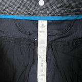Lululemon ABC Classic Fit 5 Pocket Pants Mens 34x34 Black Pinstripe Trousers