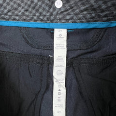 Lululemon ABC Classic Fit 5 Pocket Pants Mens 34x34 Black Pinstripe Trousers