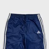 Vintage 90s Adidas Track Pants Mens Medium Blue 3 Stripes Active Athletic