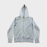 Nike Sportswear Hoodie Mens Medium Gray Swoosh Full Zip Hooded Sweater