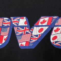 October's Very Own OVO Flag Runner T Shirt Mens XS Black Short Sleeve Graphic Tee