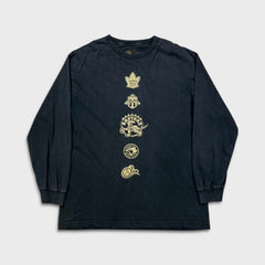 October's Very Own x Toronto Raptors Shirt Mens Large Black OVO NBA Long Sleeve