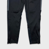 Adidas Track Pants Mens Medium Black Stripes Aeroready Training Athletic Jogger