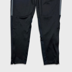 Adidas Track Pants Mens Medium Black Stripes Aeroready Training Athletic Jogger