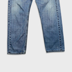 Levi's 505 Jeans Mens 34x30 Blue Regular Fit Straight Leg Medium Wash Denim Pants