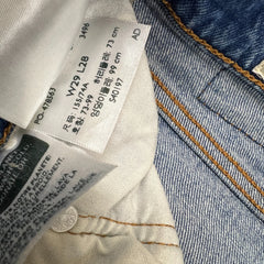 Levi's 501 S Jeans Womens 29x28 Blue Skinny Taper Leg Light Wash Distressed Denim Pants