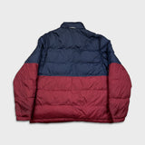 Tommy Hilfiger Jacket Mens Medium Red Reversible Down Puffer Heavy Coat