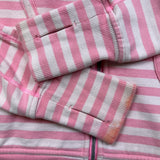 Lululemon Scuba Hoodie Womens Size 10 Pink Striped Full Zip Hooded Sweater