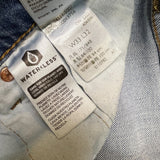 Levi's 511 Jeans Mens 33x32 Blue Slim Fit Mid Rise Light Wash Faded Denim Pants