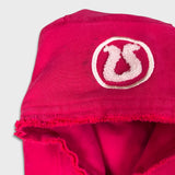 Lululemon Scuba Hoodie Womens Size 12 Pink Full Zip Distressed Hooded Sweater