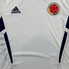 2011 Adidas Colombia National Team Soccer Jersey Mens Large White Climacool Kit