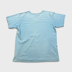 Vintage 90s Nike Sportswear T Shirt Mens XL Blue Faded V Neck Made In USA Tee