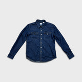 Levi's Barstow Western Denim Shirt Mens Small Dark Wash Long Sleeve Button Up