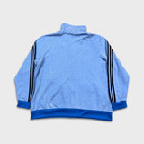 Adidas Originals Tracksuit Top Mens 2XL Blue 3 Stripes Full Zip Sweatshirt