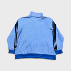 Adidas Originals Tracksuit Top Mens 2XL Blue 3 Stripes Full Zip Sweatshirt