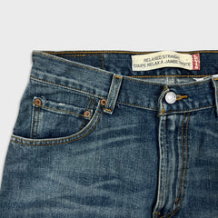 Vintage Y2K Levi's 559 Jeans Mens 30x32 Blue Relaxed Straight Fit Dark Wash Denim Pants