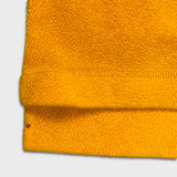 Vintage 90s Adidas Essential Fleece Mens XL Yellow 3 Stripe Spell Out Pullover Jacket