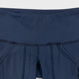 Lululemon Practice Daily Pants Womens Size 2 Blue Mid Rise Yoga Leggings Tights