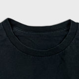 Vintage Y2K Blank T Shirt Mens Medium Black Classic Faded Short Sleeve Tee