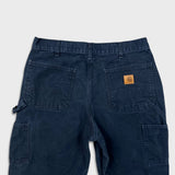 Carhartt Pants Mens 32x27 Blue Loose Original Fit Carpenter Workwear Wide Baggy