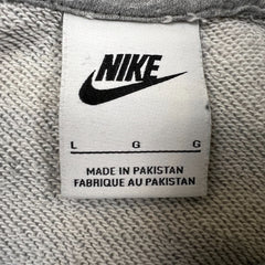 Nike Sportswear Hoodie Mens Large Gray Multi Swoosh Pullover Sweater