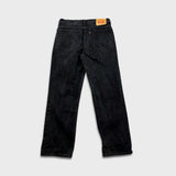 Levi's 516 Jeans Mens 32x30 Black Slim Straight Leg Dark Wash Faded Denim Pants
