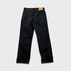 Levi's 516 Jeans Mens 32x30 Black Slim Straight Leg Dark Wash Faded Denim Pants